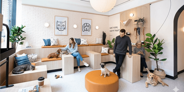 veterinary waitting room